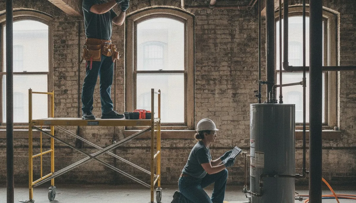 Plumber repairing a pipe in Hoboken, NJ for reliable residential plumbing service